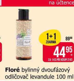 Floré bylinný dvoufázový odličovač levandule 100 ml 