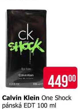 Calvin Klein One Shock pánská EDT 100 ml 