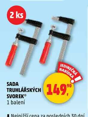 SADA TRUHLÁŘSKÝCH SVOREK, 1 balení
