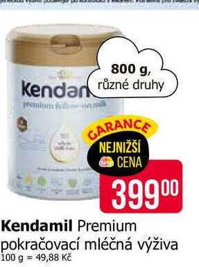 Kendamil Premium pokračovací mléčná výživa 800 g