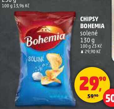 CHIPSY BOHEMIA solené, 130 g