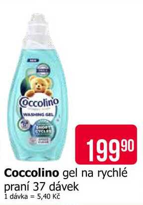 Coccolino gel na rychlé praní 37 dávek