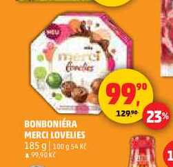BONBONIÉRA MERCI LOVELIES, 185 g