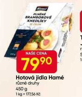 Hamé Hotová jídla různé druhy 450 g