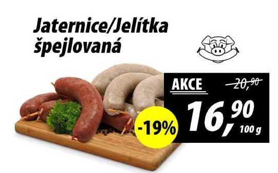 Jaternice/Jelítka špejlovaná, 100 g