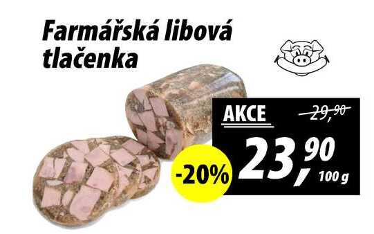 Farmářská libová tlačenka, 100 g