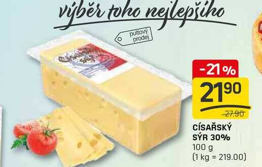 CÍSAŘSKÝ SÝR 30% 100 g