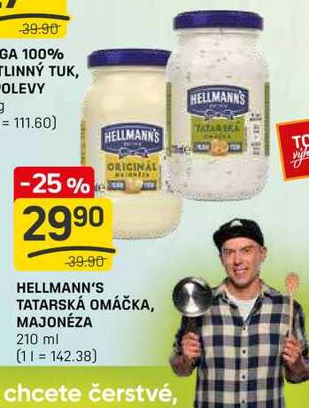 Hellmann's Tatarská omáčka, Majonéza 210ml
