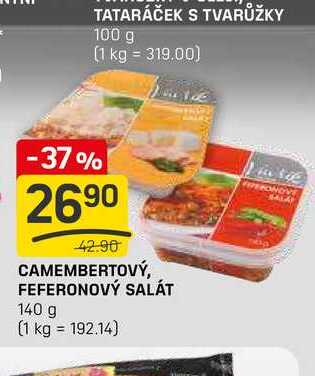 CAMEMBERTOVÝ, FEFERONOVÝ SALÁT 140 g