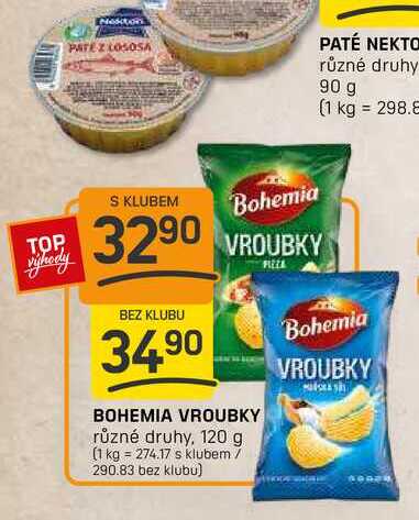 BOHEMIA VROUBKY různé druhy, 120 g 