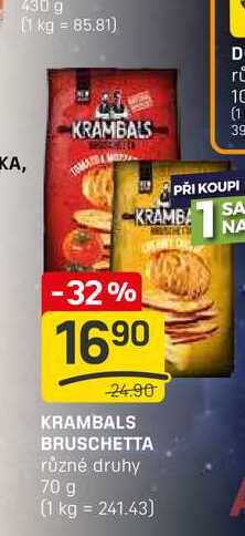 KRAMBALS BRUSCHETTA různé druhy 70 g