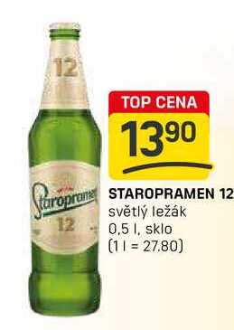 STAROPRAMEN 12 světlý ležák 0,5l
