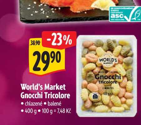  World's Market Gnocchi Tricolore 400 