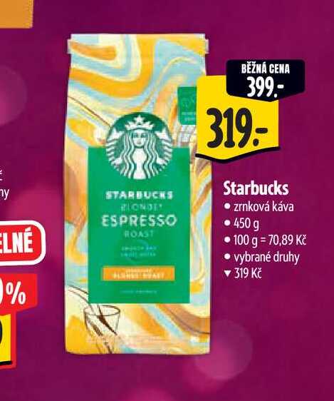  Starbucks zrnková káva 450 g  