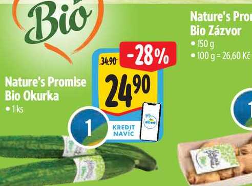   Nature's Promise Bio Okurka  1ks 