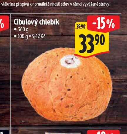  Cibulový chlebík 360 g 