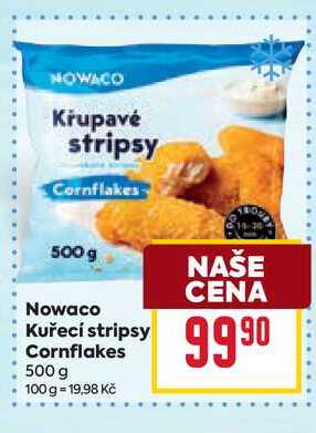 NOWACO Křupavé stripsy Cornflakes 500 g 