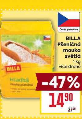 BILLA Pšeničná mouka světlá 1 kg 
