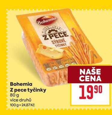 Bohemia Z pece tyčinky 80 g 