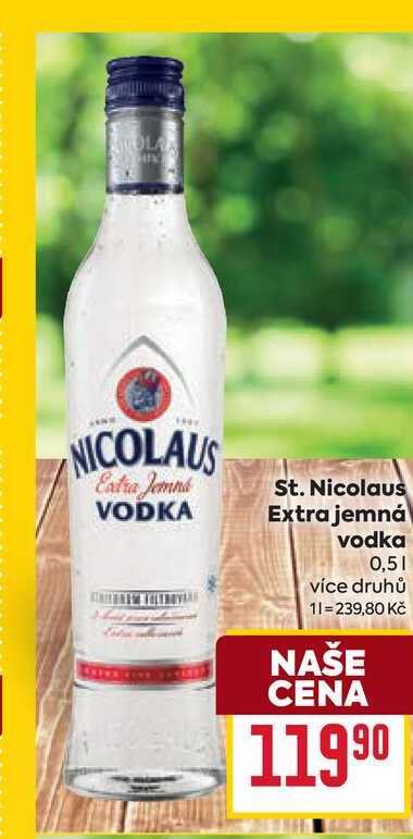 St. Nicolaus Extra jemná vodka 0,5l