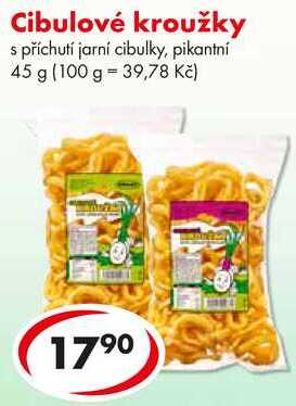 Cibulové kroužky, 45 g 