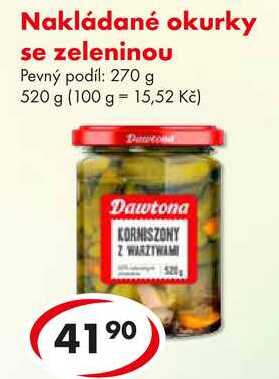 Nakládané okurky se zeleninou, 520 g