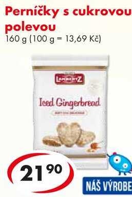 Perníčky s cukrovou polevou, 160 g 