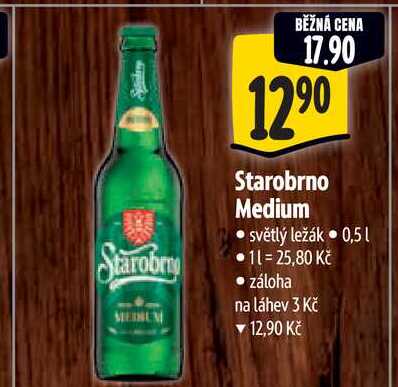 Starobrno Medium 0,5 l