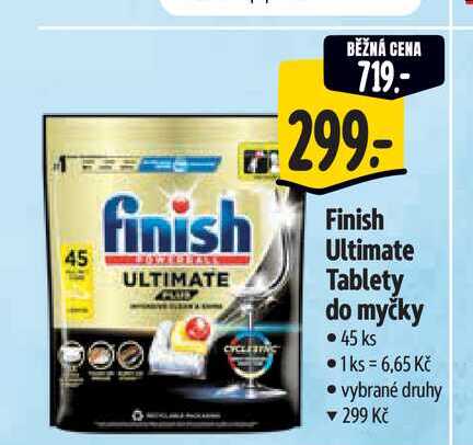   Finish Ultimate Tablety do myčky  45 ks 