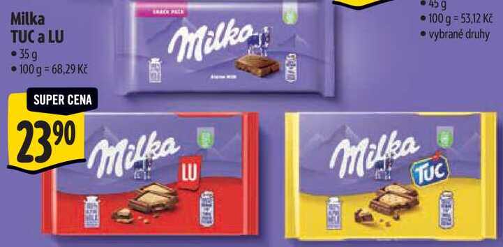 Milka TUC a LU, 35 g