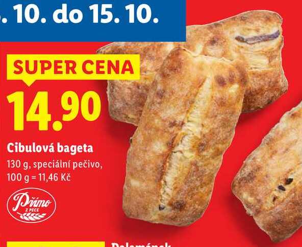 Cibulová bageta, 130 g