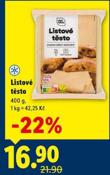 Listové těsto, 400 g