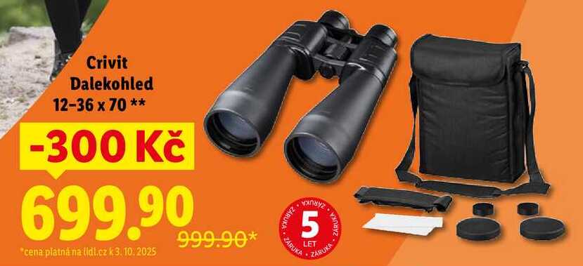 Crivit Dalekohled 12-36 x 70 