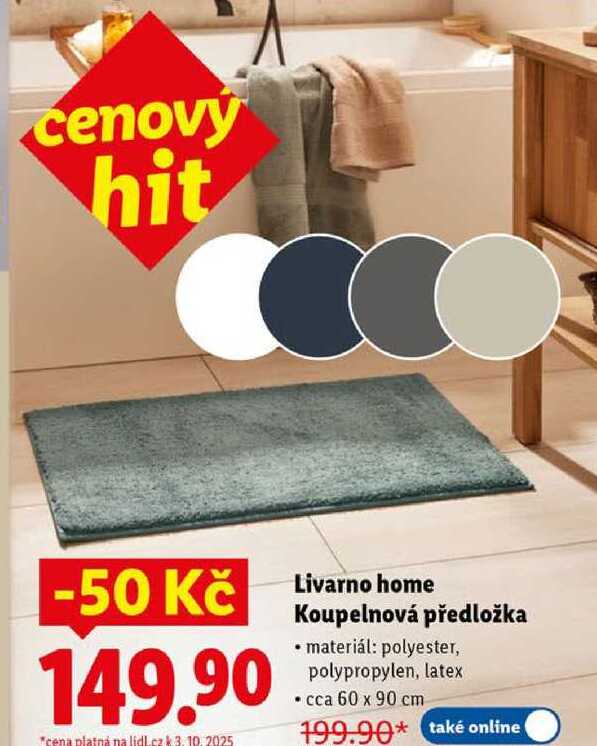 Livarno home Koupelnová předložka 