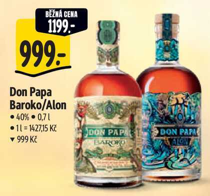 Don Papa Baroko/Alon, 0,7 l