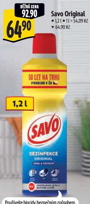 Savo Original, 1,2 l