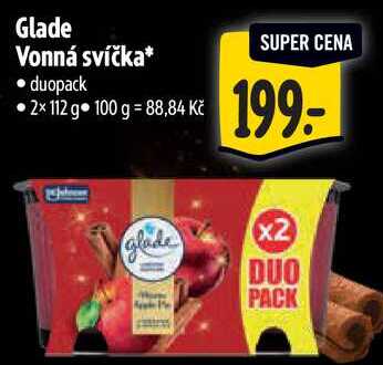 Glade Vonná svíčka, 2x 112 g 