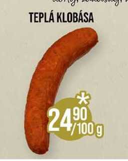 TEPLÁ KLOBÁSA 100 g 