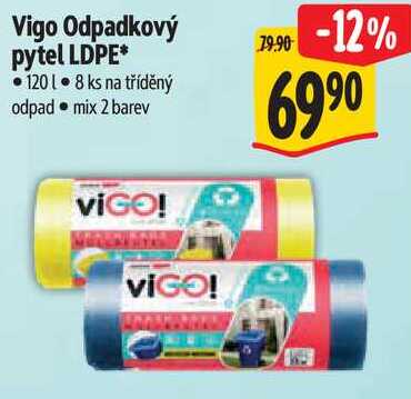 Vigo Odpadkový pytel LDPE 120 lm 8 ks