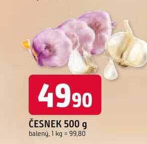 ČESNEK 500 g balený