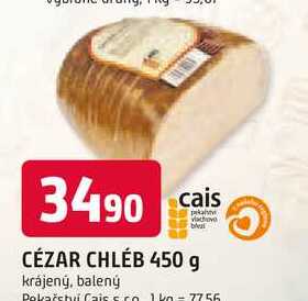 CÉZAR CHLÉB 450 g krájený, balený 