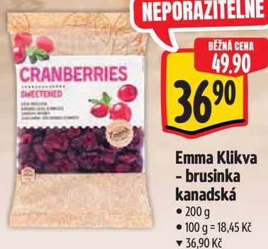 Emma Klikva - brusinka kanadská, 200 g