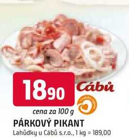 PÁRKOVÝ PIKANT 100g