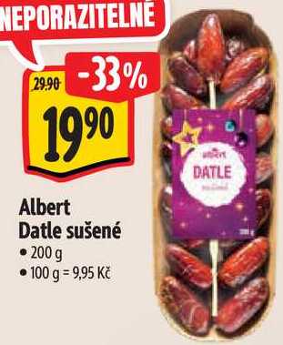 Albert Datle sušené, 200 g 