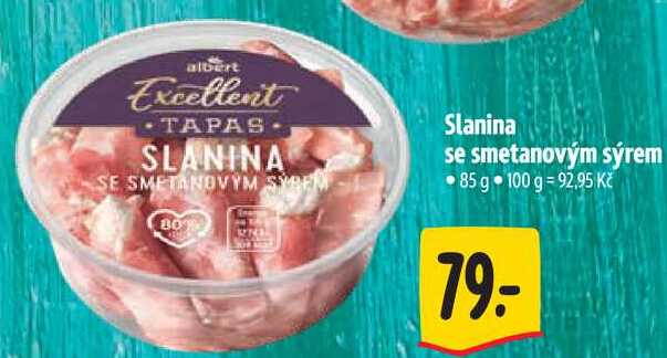 Slanina se smetanovým sýrem, 85 g
