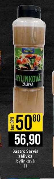 Gastro Servis zálivka bylinková 1 l 