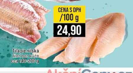 Tilápie nilská filet bez kůže 100 g