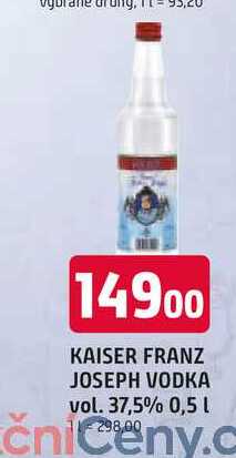 KAISER FRANZ JOSEPH VODKA vol. 37,5% 0,5 L 