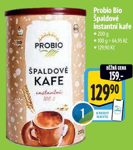 Probio Bio Špaldové instantní kafe, 200 g 