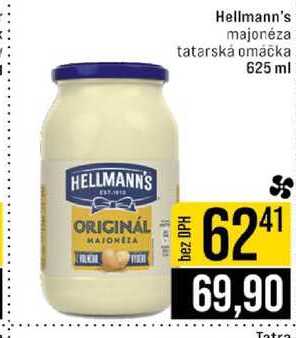 Hellmann's majonéza / tatarská omáčka 625 ml 